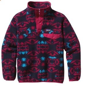 Patagonia Kids' Lightweight Synchilla Snap-T Fleece Pullover Portofino Pink 10/M